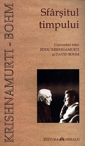Coperta cărții 'Sfarsitul timpului - J. Krishnamurti, David Bohm'