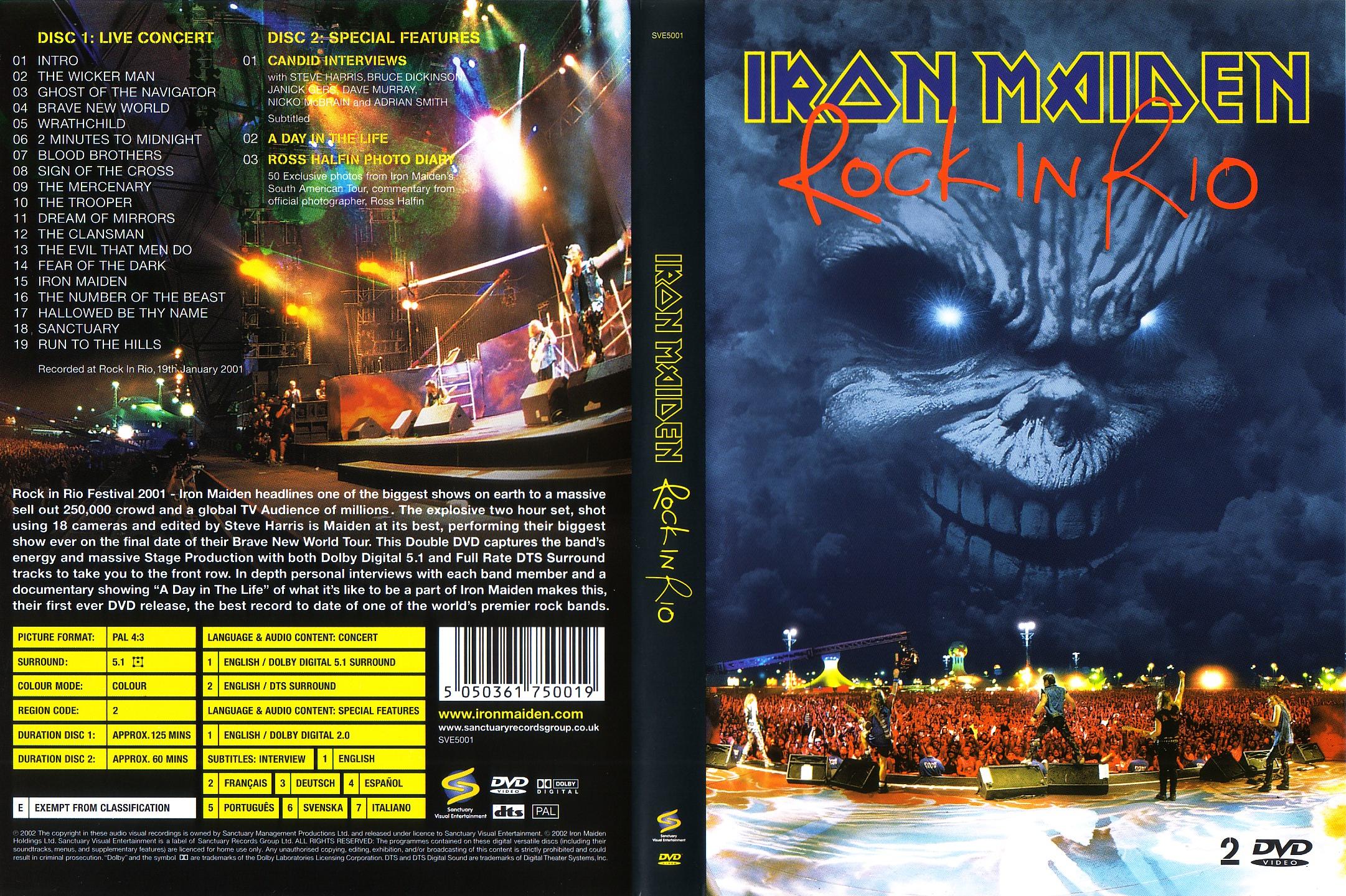 Imaginea produsului '2DVD Iron Maiden - Rock In Rio'