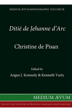 Coperta cărții 'Ditié de Jehanne d'Arc - Christine De Pisan'
