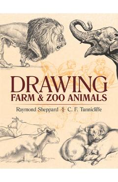 Coperta cărții 'Drawing Farm and Zoo Animals - Raymond Sheppard'