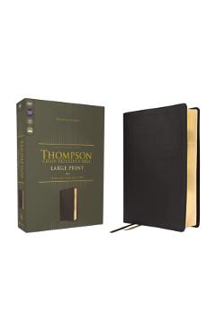 Esv, Thompson Chain-Reference Bible, Large Print, Leathersoft, Black, Red Letter - Frank Charles Thompson