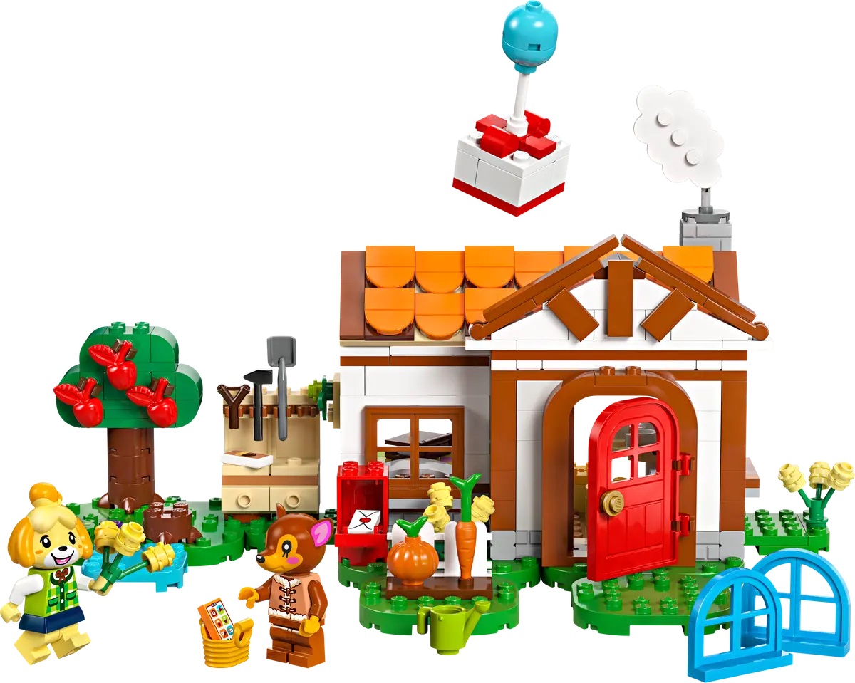 Lego Animal Crossing. Isabelle vine in vizita