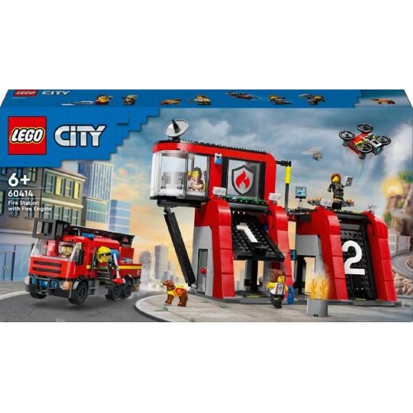 Lego City. Statie si camion de pompieri