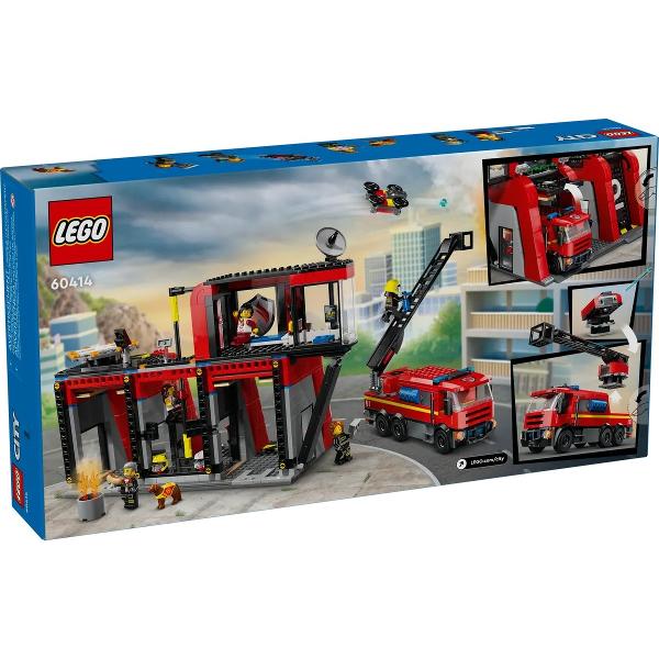 Lego City. Statie si camion de pompieri