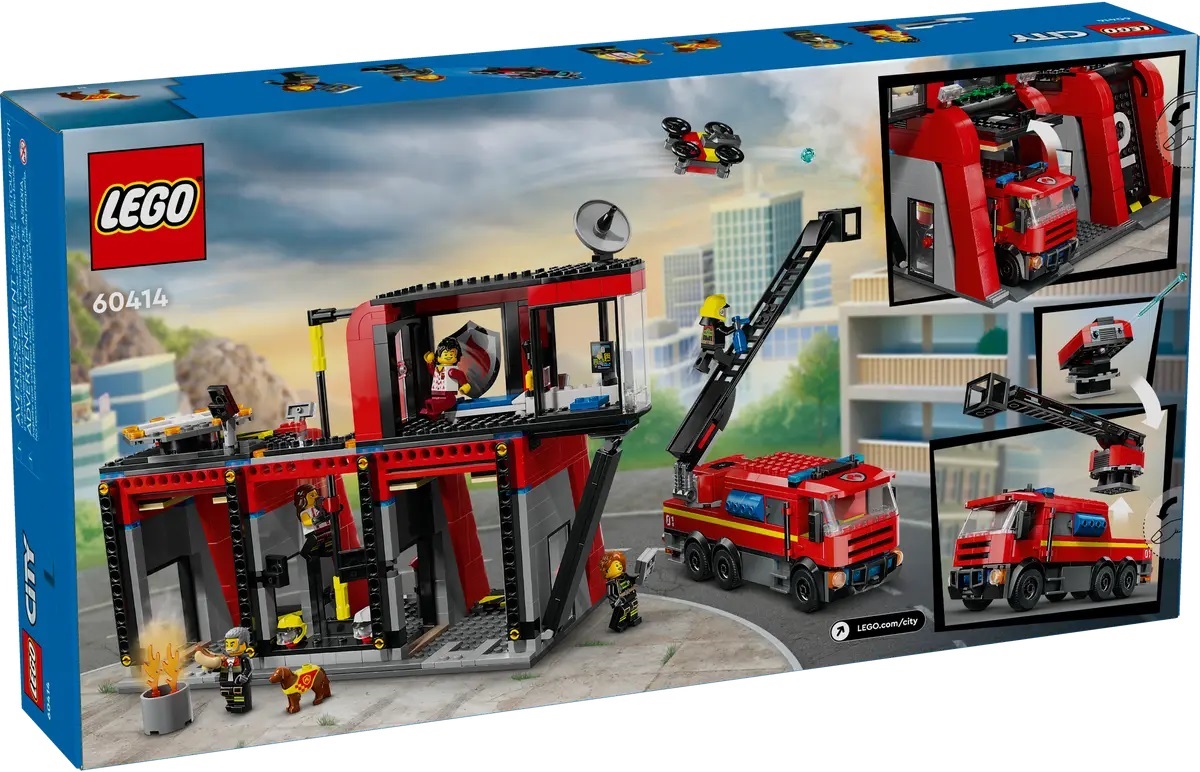 Lego City. Statie si camion de pompieri