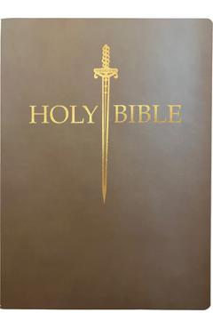 Coperta cărții 'KJV Sword Bible, Large Print, Coffee Ultrasoft: (Red Letter, Brown, 1611 Version) - Whitaker House'
