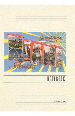 Coperta cărții 'Vintage Lined Notebook Greetings from Miami, Florida - Found Image Press'