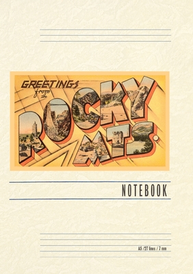Vintage Lined Notebook Greetings from the Rocky Mts. - Found Image Press