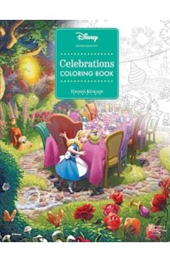 Disney Dreams Collection Thomas Kinkade Studios Celebrations Coloring Book - Thomas Kinkade Studios