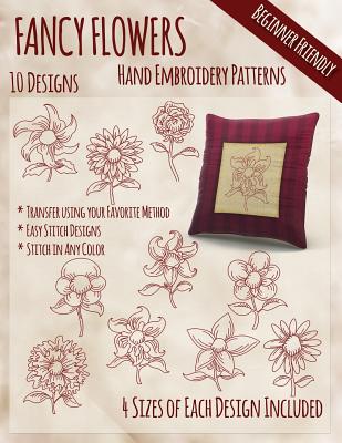 Fancy Flowers Hand Embroidery Patterns - Stitchx Embroidery