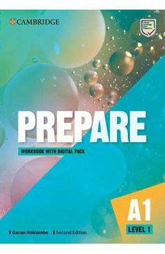 Coperta cărții 'Prepare Level 1 Workbook with Digital Pack - Garan Holcombe'