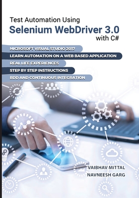 Coperta cărții 'Test Automation using Selenium Webdriver 3.0 with C# - Navneesh Garg'