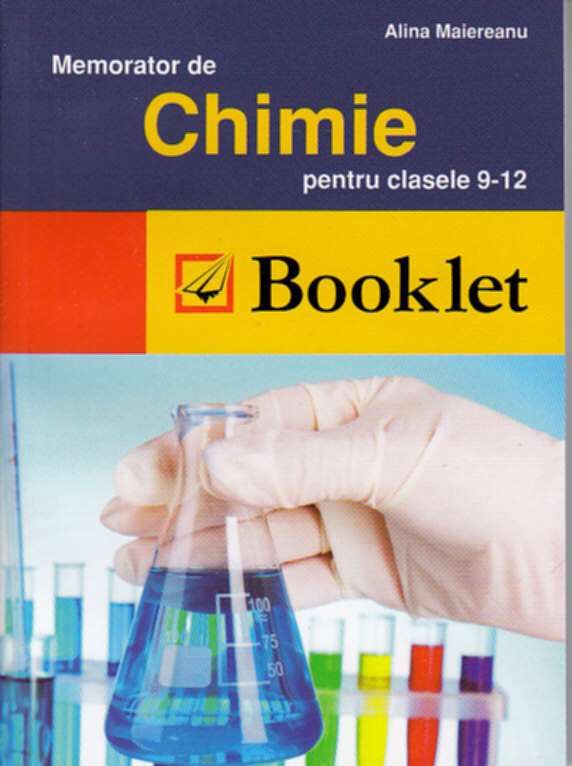 Coperta cărții 'Memorator de chimie clasa 9-12 - Alina Maiereanu'