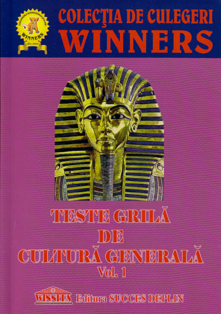 Coperta cărții 'Teste de cultura generala vol. 1 - Culegeri Winners'