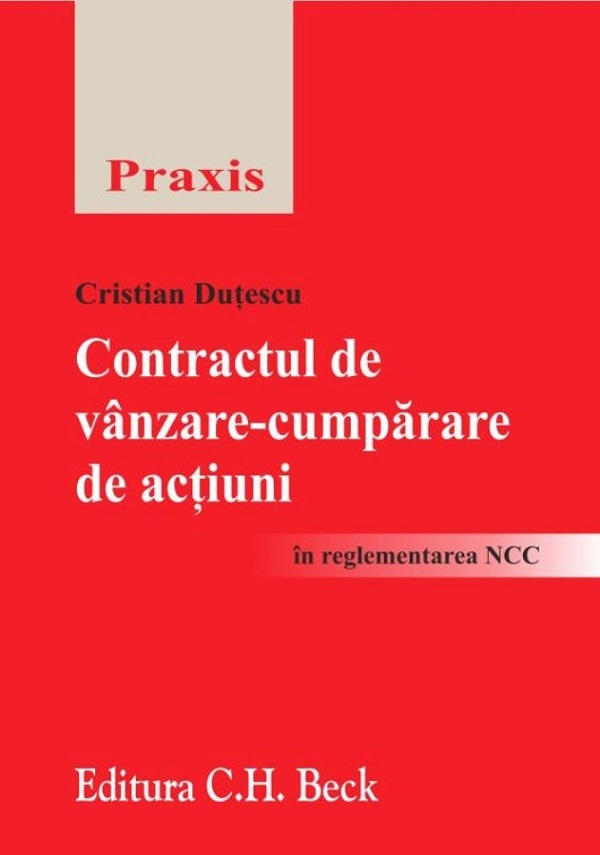Contractul de vanzare-cumparare de actiuni - Cristian Dutescu