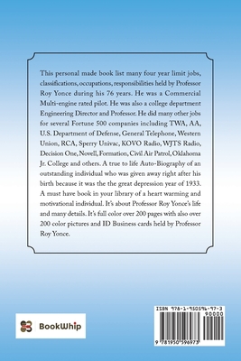 Professor Roy Yonce's Autobiography - Roy Yonce