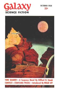 Coperta cărții 'Galaxy Science Fiction, October 1950 - Clifford D. Simak'