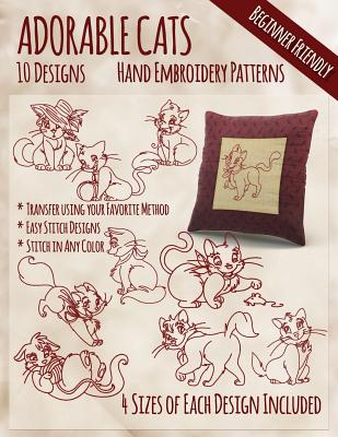 Adorable Cats Hand Embroidery Patterns - Stitchx Embroidery