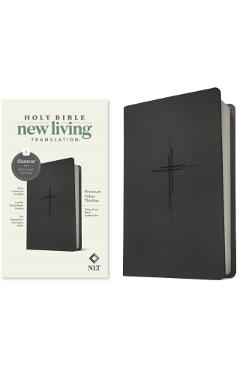 NLT Premium Value Thinline Bible, Filament-Enabled Edition (Leatherlike, Trinity Cross Black) - Tyndale