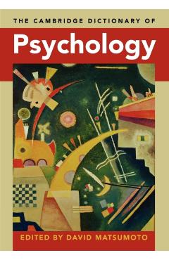Coperta cărții 'The Cambridge Dictionary of Psychology - David Matsumoto'
