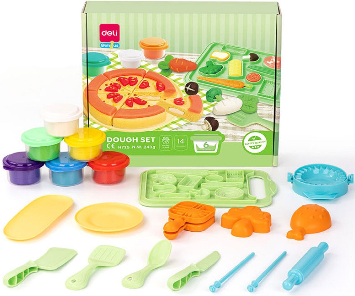 Set plastilina: Dough. Pizza, pasta and veggie party