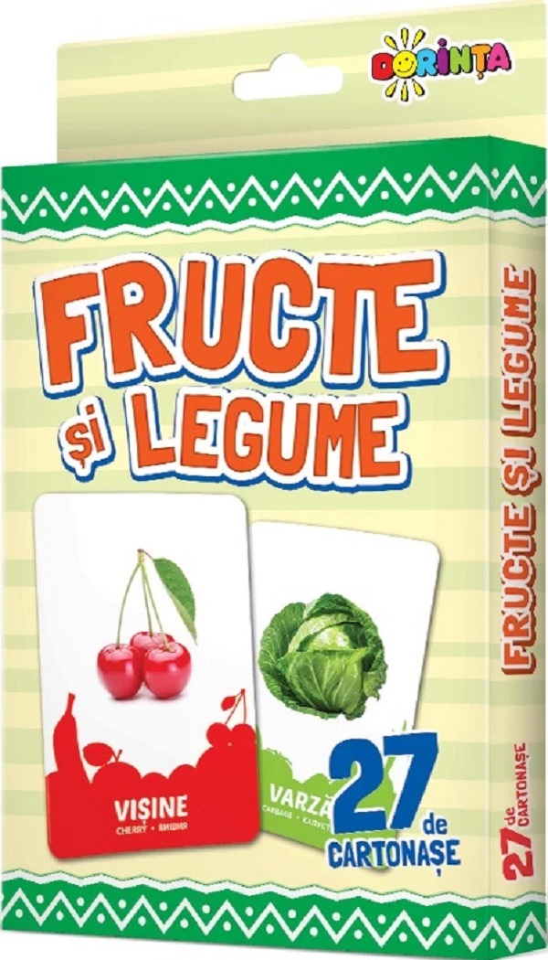 Fructe si legume. 27 de cartonase
