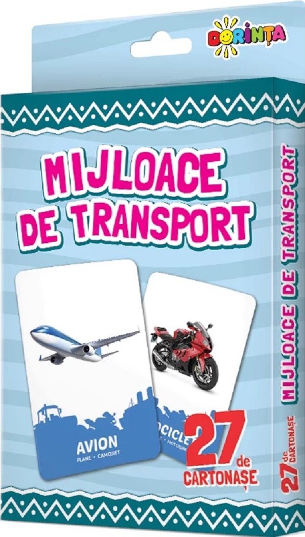 Mijloace de transport. 27 de cartonase