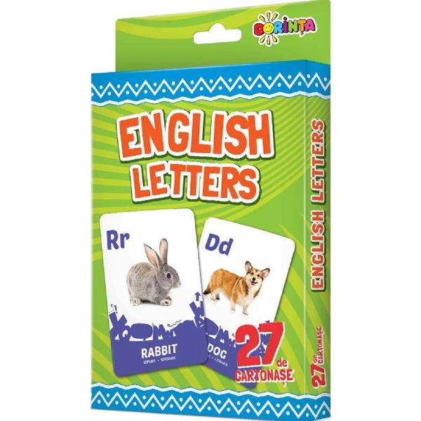 English letters. 27 de cartonase