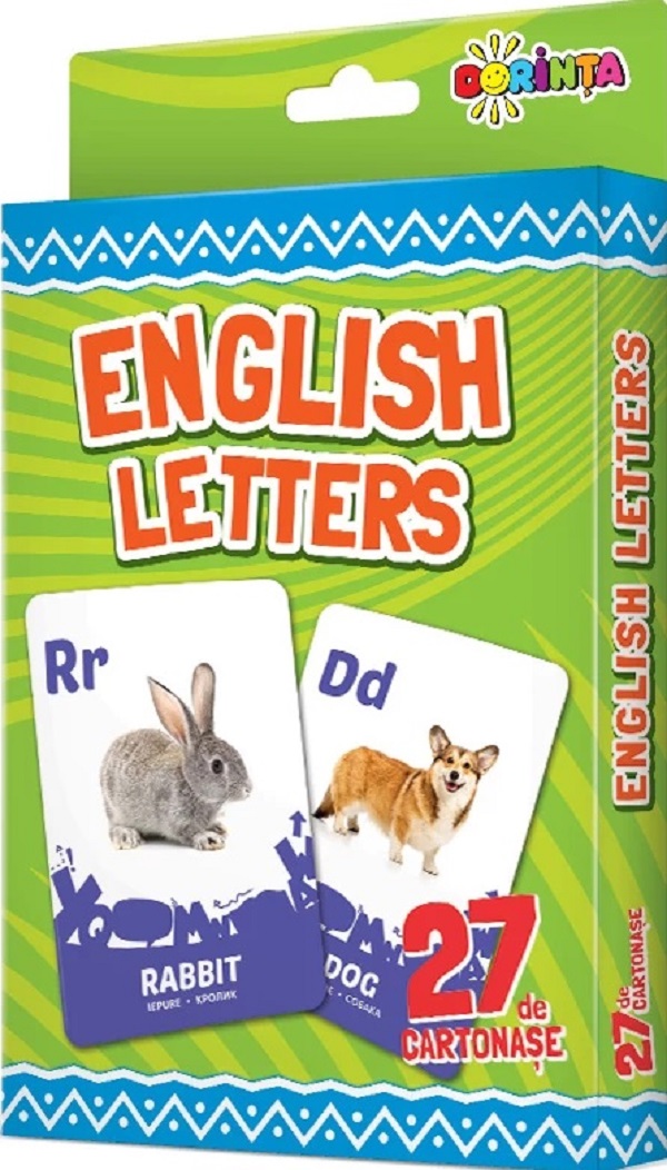 English letters. 27 de cartonase