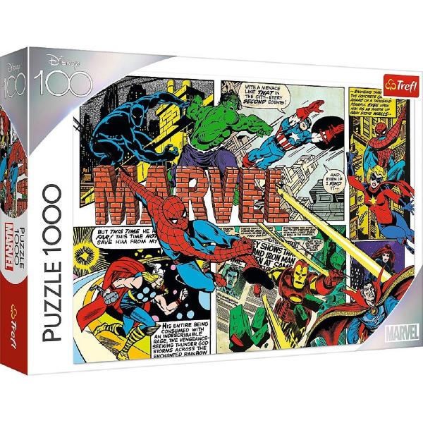 Puzzle 1000: Disney 100. Eroii Marvel