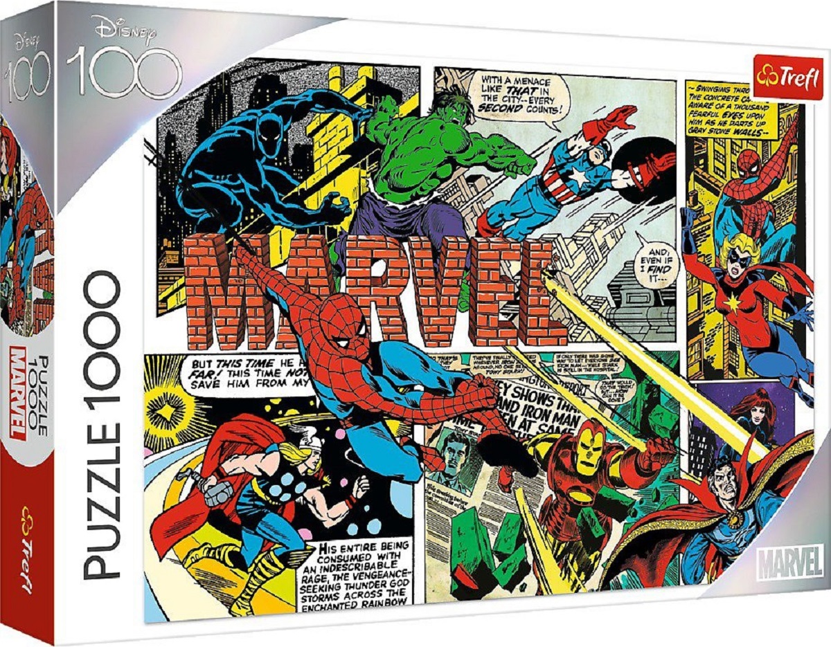 Puzzle 1000: Disney 100. Eroii Marvel