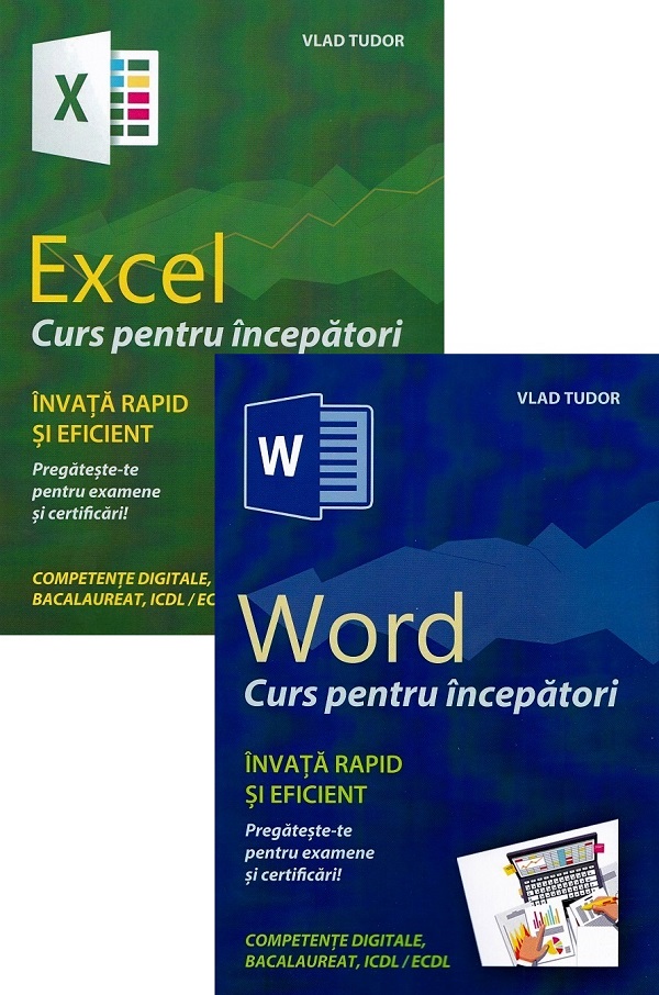 Pachet Excel 2023. Curs pentru incepatori + Word. Curs pentru incepatori - Vlad Tudor