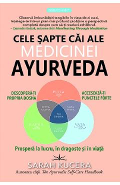 Coperta cărții 'Cele șapte căi ale medicinei Ayurveda - Sarah Kucera'