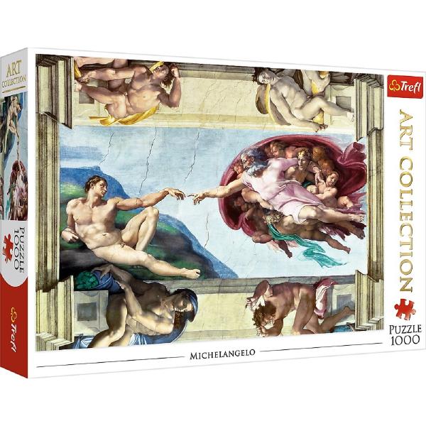 Puzzle 1000: Michelangelo. Crearea lui Adam