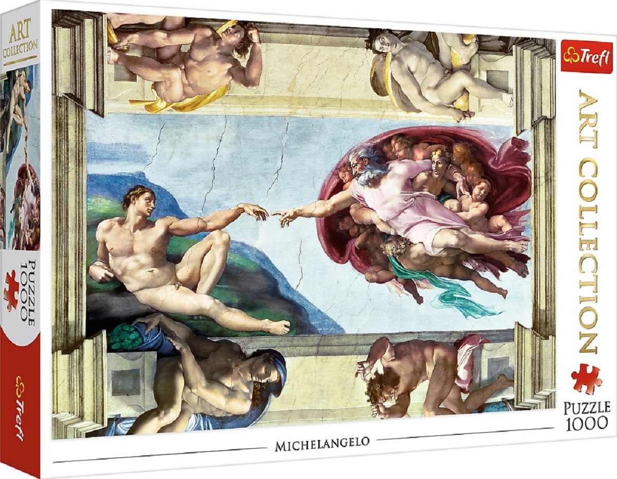 Puzzle 1000: Michelangelo. Crearea lui Adam