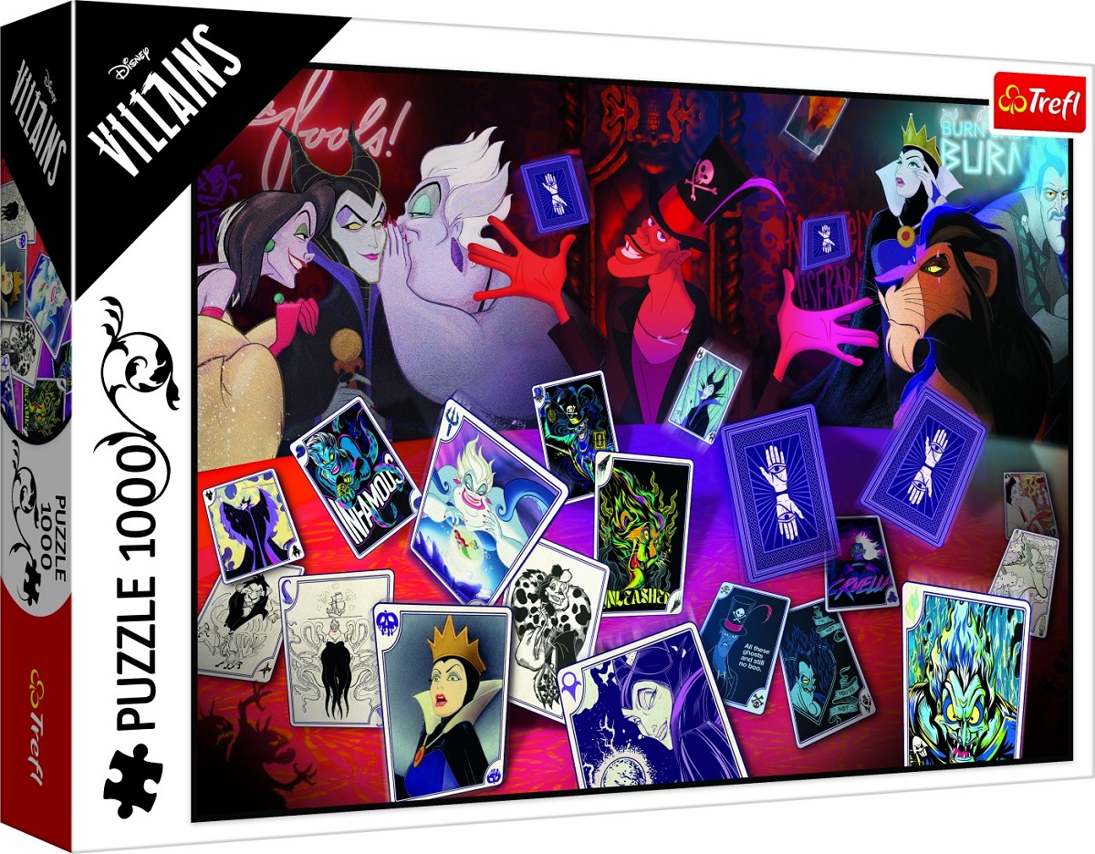 Puzzle 1000 Disney Villains. Doar cartile bune