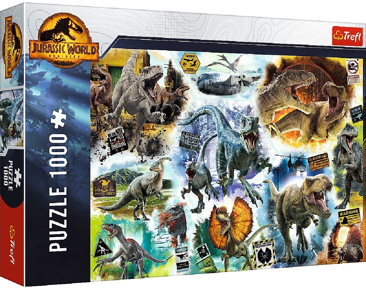 Puzzle 1000 Jurassic World. Pe urmele dinozaurilor