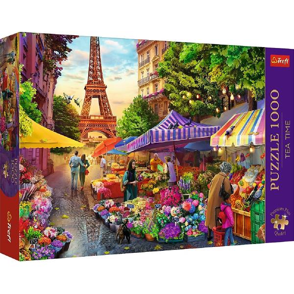 Puzzle 1000. Tea Time. Piata de flori