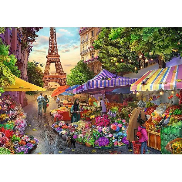 Puzzle 1000. Tea Time. Piata de flori