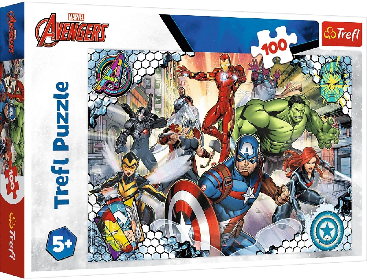 Puzzle 100 Avengers. Razbunatorii faimosi