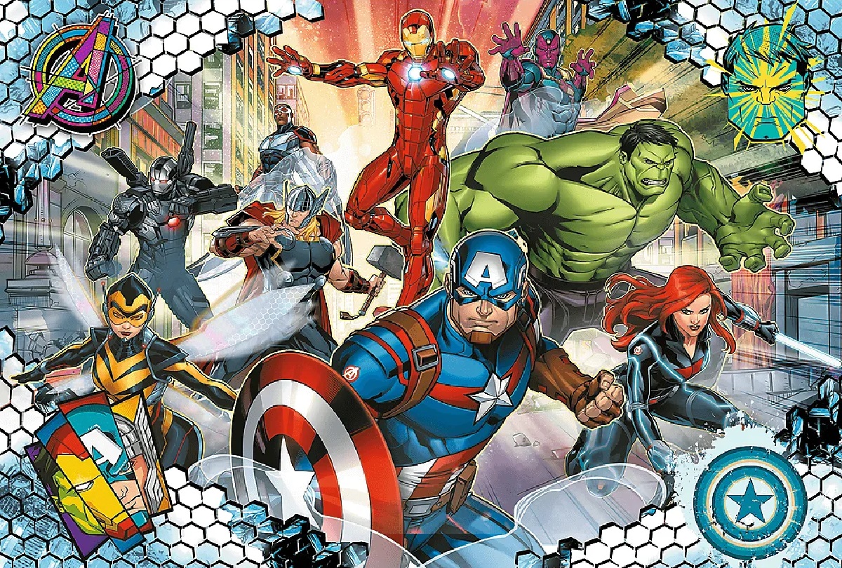 Puzzle 100 Avengers. Razbunatorii faimosi