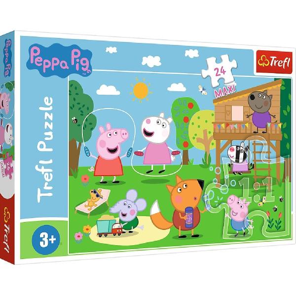 Puzzle 24 Maxi: Peppa Pig. Distractia din iarba