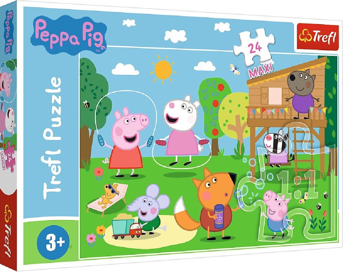 Puzzle 24 Maxi: Peppa Pig. Distractia din iarba