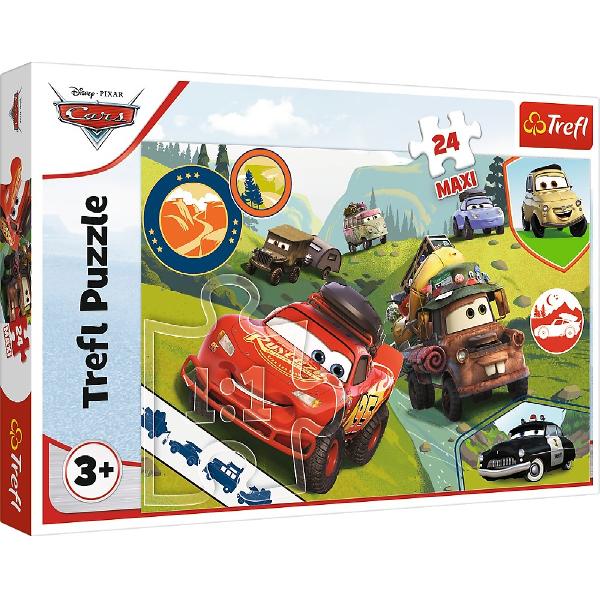 Puzzle 24 Maxi. Masinutele fericite