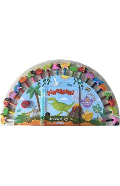 Poza produsului Dinozauri de colorat + 20 creioane