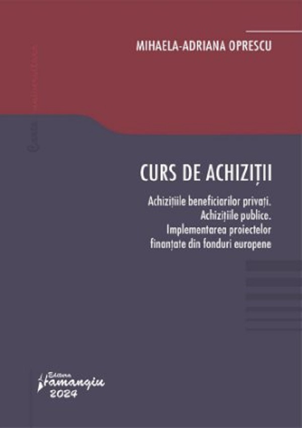 Curs de achizitii - Mihaela Adriana Oprescu