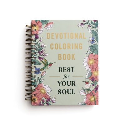 Coperta cărții 'Rest for Your Soul Devotional Coloring Book - Dayspring'