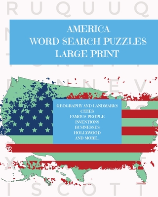 America: Puzzle Activity Book for Teens and Adults: Large Print - Nicole Herbert Dean