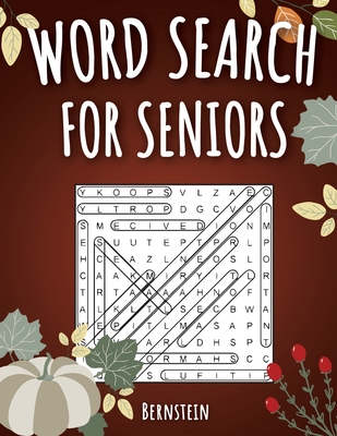 Coperta cărții 'Word Search for Seniors: 200 Large Print Word Search Puzzles for Seniors with Solutions - Thanksgiving Edition -'