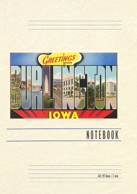 Vintage Lined Notebook Greetings from Burlington - Found Image Press